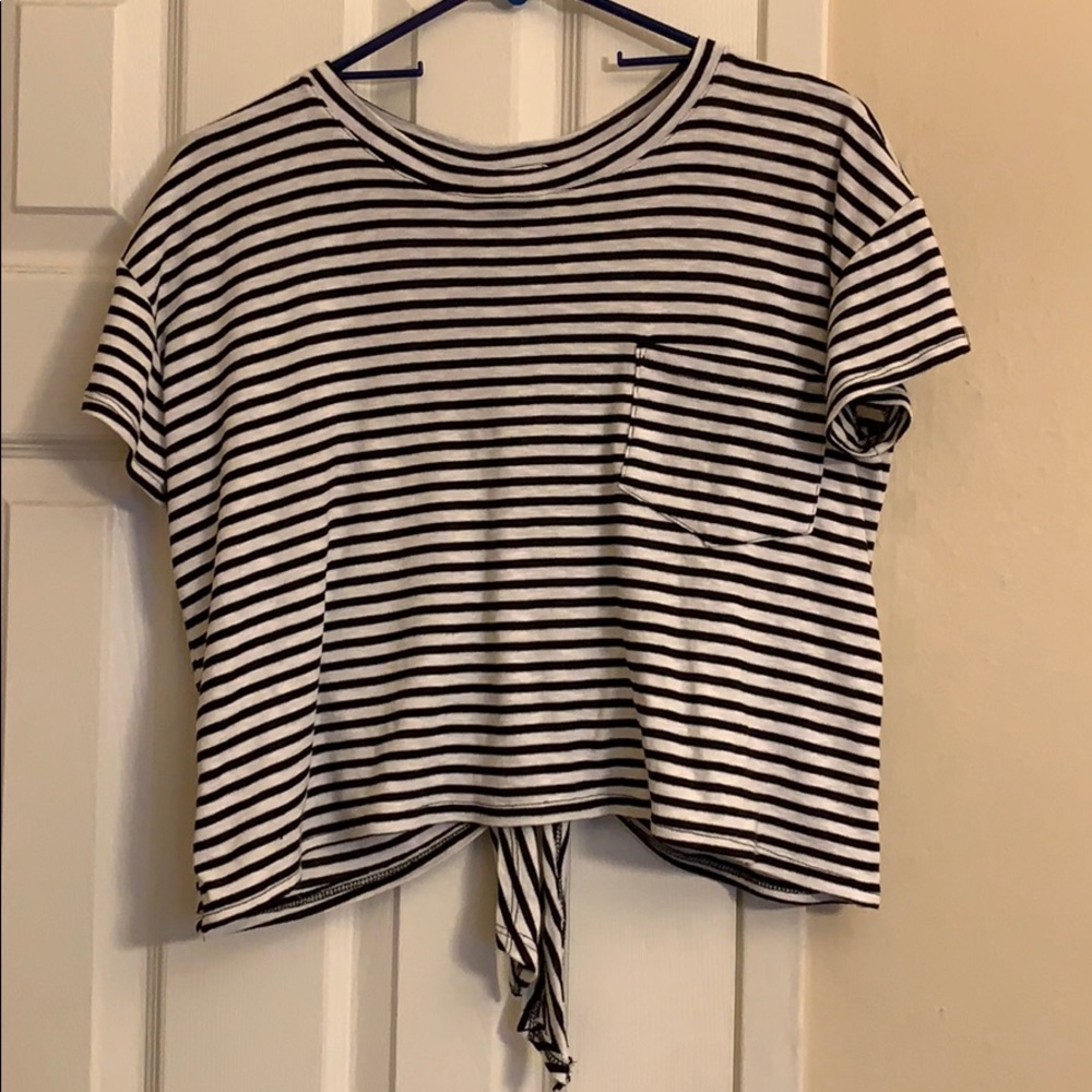 Lush striped crop top
